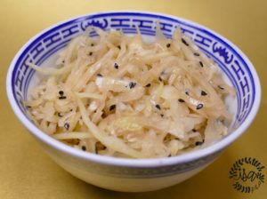 Recette Salade de chou pointu aux saveurs japonaises