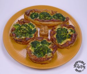 Quiches brocoli et roquefort