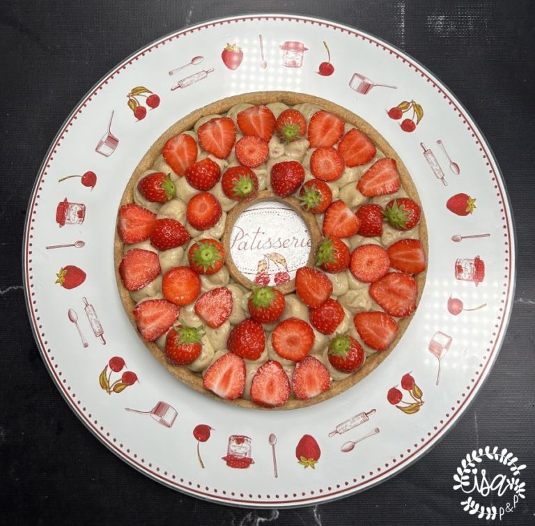 Tarte gourmande aux fraises - Isa popote et papote
